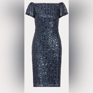 Lauren Ralph Lauren Sequined Lace Dress for Sale up to 90% Off: Poshmark
